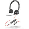 Słuchawki przewodowe POLY Blackwire 3325 Stereo Microsoft Teams Certified USB-C Headset 3.5mm Plug USB-C/A Adapter Przewodowa Opaska na głowę Biuro/ce