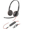 Poly Blackwire 3225 Stereo USB-C Headset +3.5mm Plug +USB-C/A Adapter (Bulk)-17844962