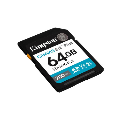 Karta pamięci Kingston Canvas Go Plus SDG4/64GB (64GB; Class U3, V30; Karta pamięci)-17804043