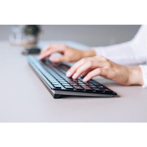 CHERRY KW 9100 SLIM klawiatura Uniwersalne RF Wireless + Bluetooth QWERTY Angielski Czarny-17804703