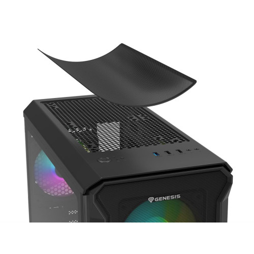 Obudowa NATEC Genesis Irid 503 ARGB NPC-1559 (Micro ATX. Mini ITX; kolor czarny)-17842326