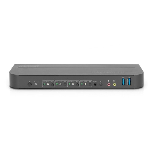 Digitus Przełącznik KVM, 4-portowy, 4K 60 Hz, 4 x DP in, 1 x DP/HDMI out-17908086