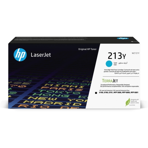 HP Oryginalnym wkładem z błękitnym tonerem o ekstrawysokiej wydajności 213Y LaserJet-17934038