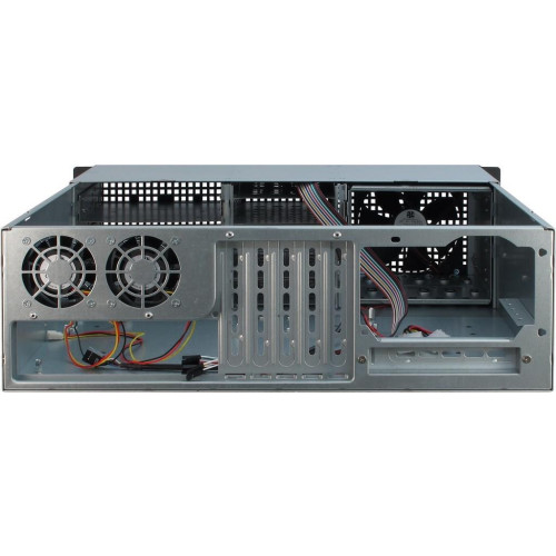 Inter-Tech 3U-30248 Stojak Czarny, Stal nierdzewna-17970295