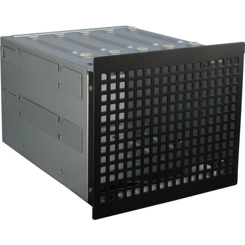 Inter-Tech 3U-30248 Stojak Czarny, Stal nierdzewna-17970299