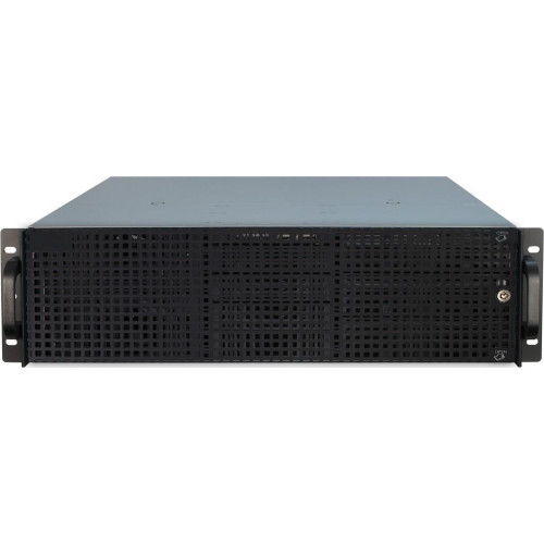 Inter-Tech 3U-30248 Stojak Czarny, Stal nierdzewna-17970301
