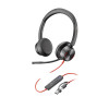 POLY Zestaw słuchawkowy Blackwire 8225 Stereo USB-C z certyfikatem Microsoft Teams + przejściówka USB-C/A-18066856