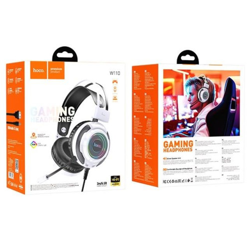Słuchawki gamingowe Hoco W110 (biały)-18095957