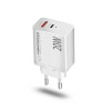 ESPERANZA ŁADOWARKA SIECIOWA 20W USB-C PD 20W / USB-A QC 3.0 18W BIAŁA EZC105W-18101825