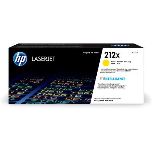 HP 212X Oryginalny wkład z żółtym tonerem LaserJet o wysokiej wydajności-18126220