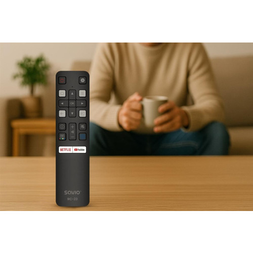 SAVIO PILOT UNIWERSALNY/ZAMIENNIK DO TV TCL-SMART TV RC-23-18127835