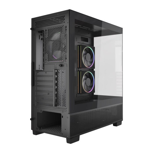 GEMBIRD OBUDOWA FORNAX X550 AQUARIUM MIDI-TOWER (2X USB 3.1, 1X USB TYPE-C) 3X FAN, CZARNA-18206070