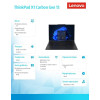 Ultrabook Thinkpad X1 Carbon G13 21NS004UPB W11Pro Ultra 7 258V/32GB/1TB/INT/14.0 2.8K/Black/3YRS Premier Support + CO2 