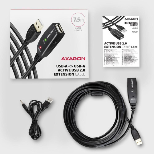 ADR-207 USB 2.0 A-M -> A-F aktywny kabel przedłużacz/wzmacniacz 7.5m-18368449