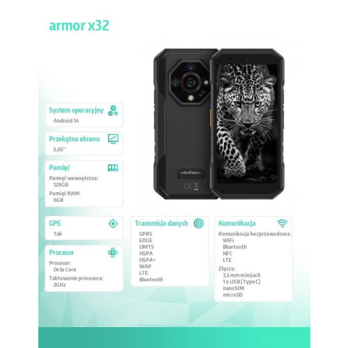 Smartfon Armor X32 6GB/128GB Czarny-18369186