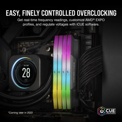 Pamięć DDR5 Vengeance RGB 96GB/6000(2*48GB) CL30 AMD EXPO & Intel XMP-18370705