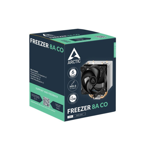 ARCTIC Freezer 8A CO Procesor Chłodnica powietrza 10 cm Aluminium, Czarny-18382172