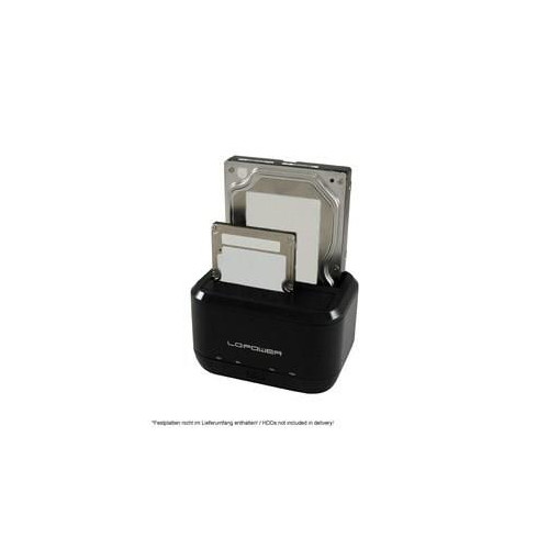 LC-Power LC-DOCK-U3-III stacja dokująca do dysków twardych USB 3.2 Gen 1 (3.1 Gen 1) Type micro-B Czarny-18384510