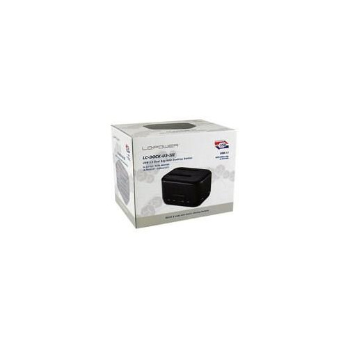 LC-Power LC-DOCK-U3-III stacja dokująca do dysków twardych USB 3.2 Gen 1 (3.1 Gen 1) Type micro-B Czarny-18384511