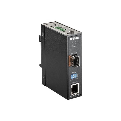 Przemysłowy konwerter mediów SFP/SFP - 1G Ethernet