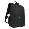 Rivacase Gremio plecak City backpack Czarny Poliester, Przetworzony politereftalan etylenu (rPET)-18485519