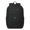 Rivacase Gremio plecak City backpack Czarny Poliester, Przetworzony politereftalan etylenu (rPET)