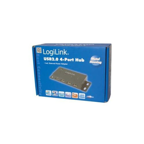 LogiLink UA0141A huby i koncentratory 480 Mbit/s Czarny-18403626