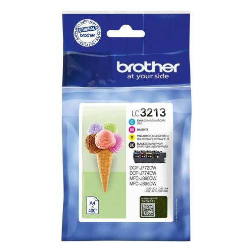 Tusze Brother LC-3213VAL black Cyan Magenta Yellow