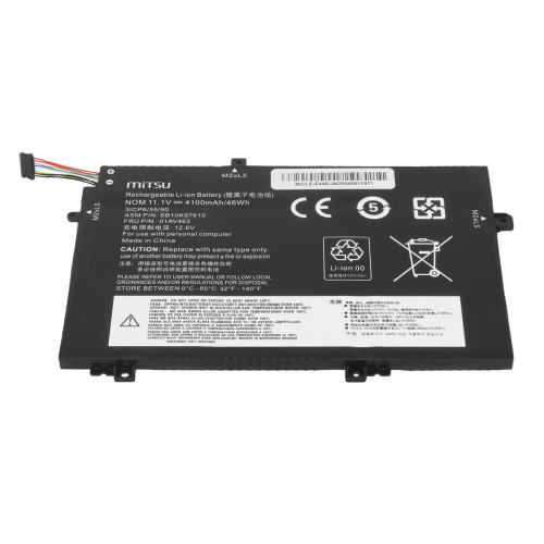 Bateria Mitsu do Lenovo ThinkPad L14, L15, L480, L580-18419242