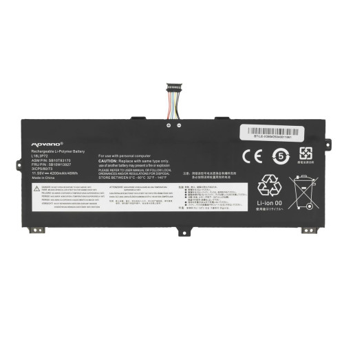 Bateria Movano do Lenovo Thinkpad Yoga X390, X13-18419304