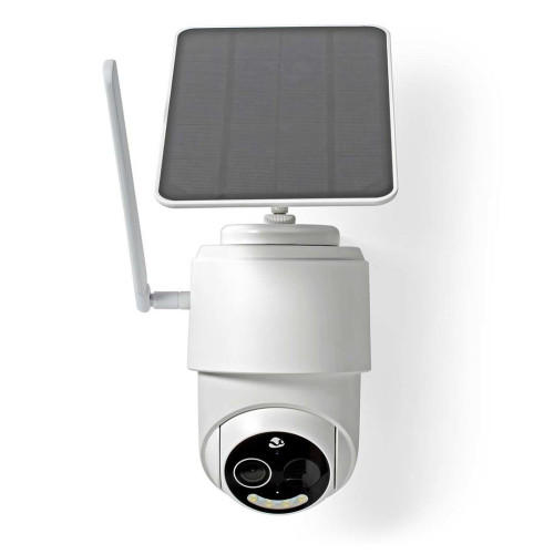 Kamera zewnętrzna Nedis Smartlife 4G, IP65 czujnik ruchu, night vision, biały