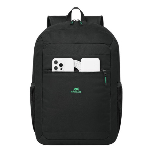 Rivacase Gremio plecak City backpack Czarny Poliester, Przetworzony politereftalan etylenu (rPET)-18485518