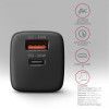 Axagon ACU-PQ20 wall charger QC3.0/AFC/FCP+ PD type-C 20 W - schwarz - USB Typ C Telefon komórkowy, Smartfon, Smartwatc