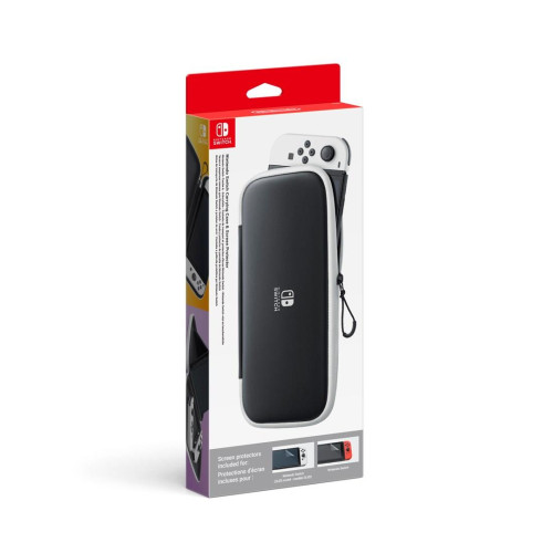 Nintendo 10008001 pokrowiec na przenośne konsole do gry Folio Poliester Czarny, Biały