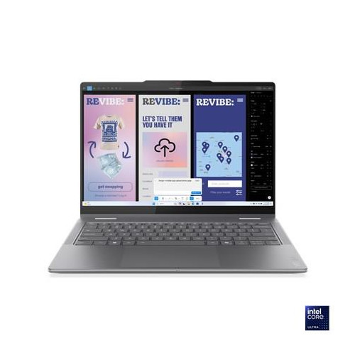 Laptop Lenovo Yoga 7 2-in-1 14ILL10 Luna Grey 14" OLED ekran dotykowy WUXGA 1920x1200 Intel Core Ultra 5 16GB LPDDR5x SSD 512GB Intel Arc Graphics Win