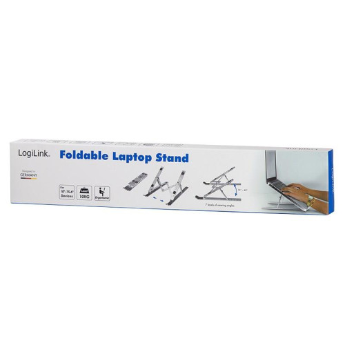 LogiLink AA0134 stojak na laptop Podstawka na notebooka Srebrny 40,6 cm (16