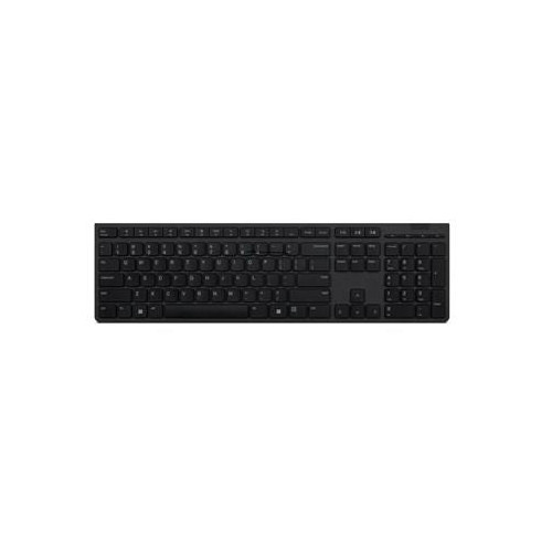 Klawiatura Lenovo Professional Wireless Rechargeable Keyboard 4Y41K04074 Litewska, Klawisze nożycowe, Szara