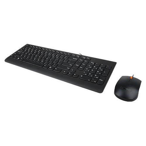 Lenovo 300 klawiatura Dołączona myszka Uniwersalne USB QWERTY US English Czarny-18592759