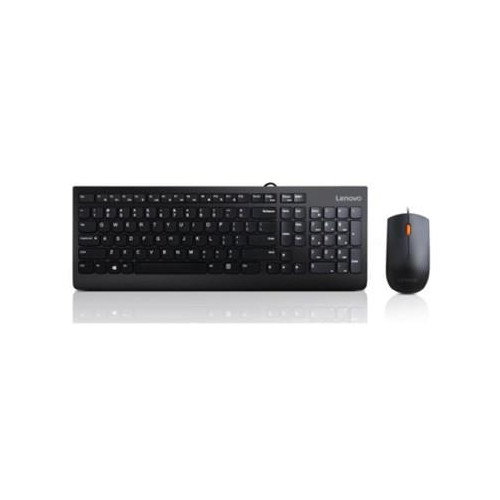 Lenovo 300 klawiatura Dołączona myszka Uniwersalne USB QWERTY US English Czarny