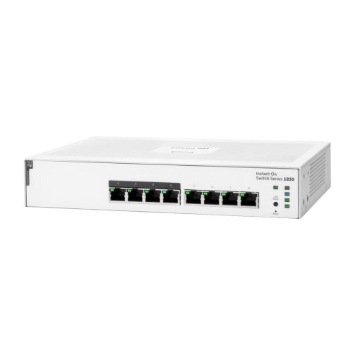 Aruba Instant On 1830 8G 4p Class4 PoE 65W Zarządzany L2 Gigabit Ethernet (10/100/1000) Obsługa PoE 1U-18625673
