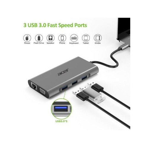 Acer 10-in-1 Type C dongle 3xUSB 3.0-18630736