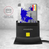 Axagon CRE-SM2 czytnik do kart chipowych Wewnętrzna USB USB 2.0 Czarny-18737730