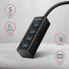Axagon HUE-M1C huby i koncentratory USB 3.2 Gen 1 (3.1 Gen 1) Type-C 5000 Mbit/s Czarny-18738057