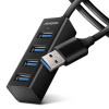 Axagon HUE-M1AL huby i koncentratory USB 3.2 Gen 1 (3.1 Gen 1) Type-A 5000 Mbit/s Czarny-18738083