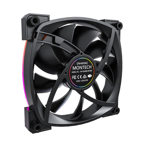 Montech RX140 PWM Obudowa komputera Wentylator 14 cm Czarny 1 szt.-18716504