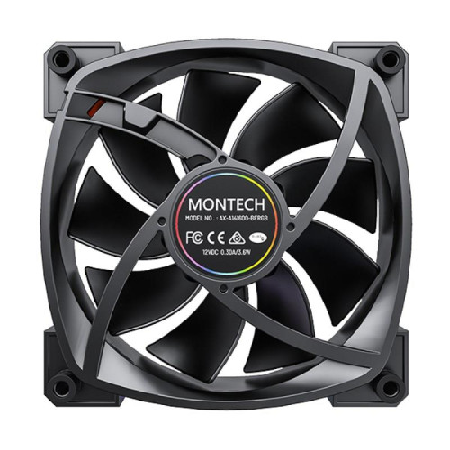 Montech RX140 PWM Obudowa komputera Wentylator 14 cm Czarny 1 szt.-18716505