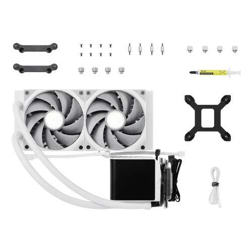 Kompletne chłodzenie wodne TRYX PANORAMA - 240 mm biały - AMD Socket AM4 (Ryzen) - AMD Socket AM5 (Ryzen Zen4)-1871651