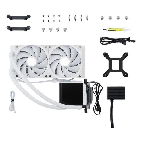 TRYX PANORAMA Complete Water Cooling ARGB - 240 mm biały - AMD Socket AM4 (Ryzen) - AMD Socket AM5 (Ryzen Zen4)-1871653