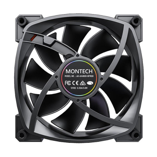 Montech AX140 PWM Obudowa komputera Wentylator 14 cm Czarny 1 szt.-18716577