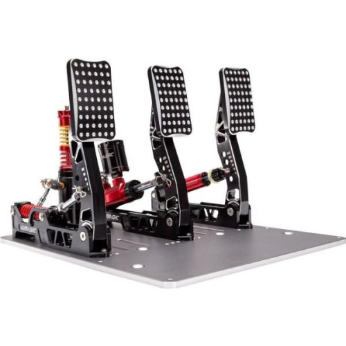 Simagic P2000 Zestaw 3 pedałów hydraulicznych, ogniwo obciążnikowe 200 kg - Crimson Edition